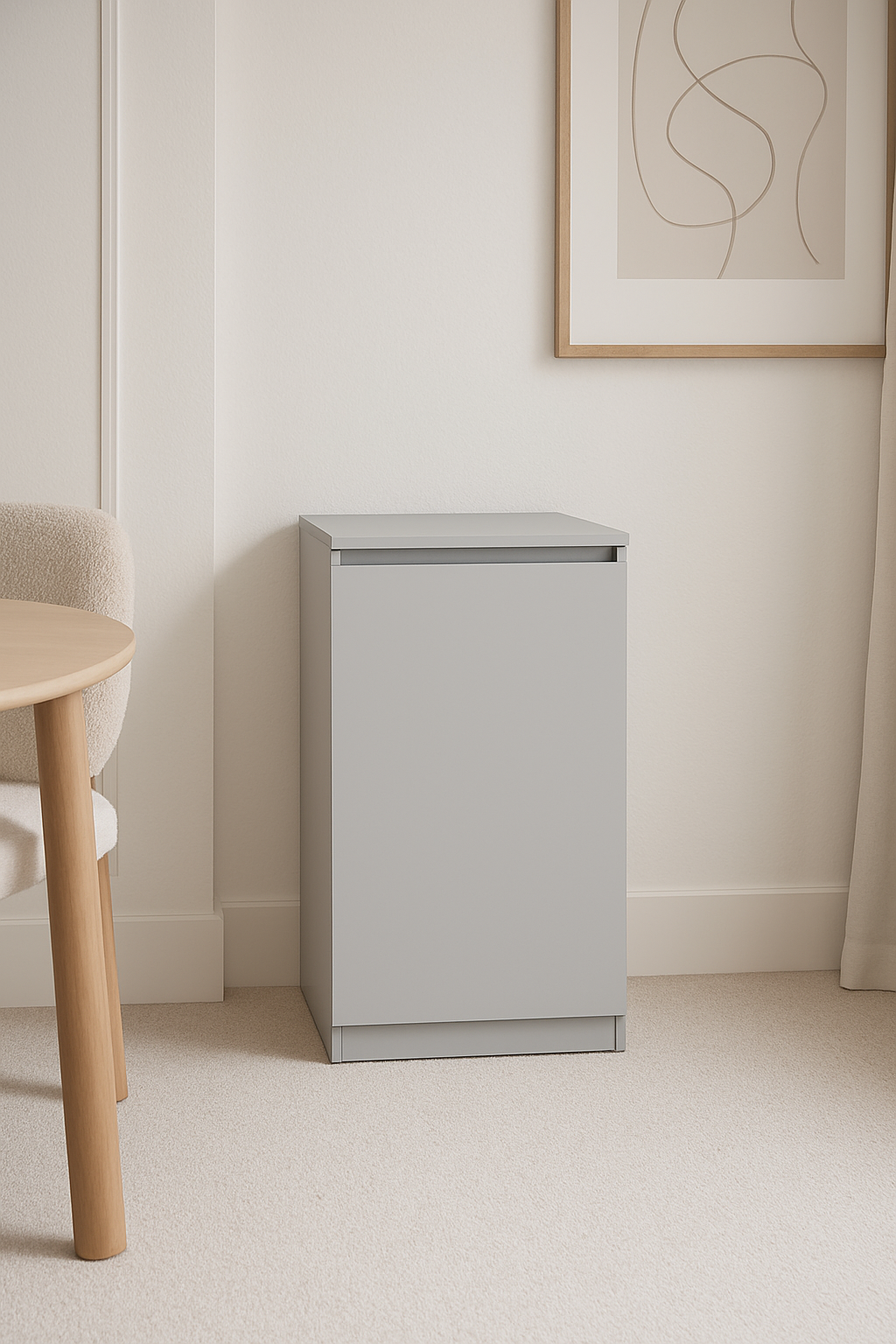 Тумба приліжкова MEBEX 40х40х77,4 см Сірий світлий (VS3D400LG) - фото 1 Тумба приліжкова MEBEX 40х40х77,4 см Сірий світлий (VS3D400LG) - фото 1