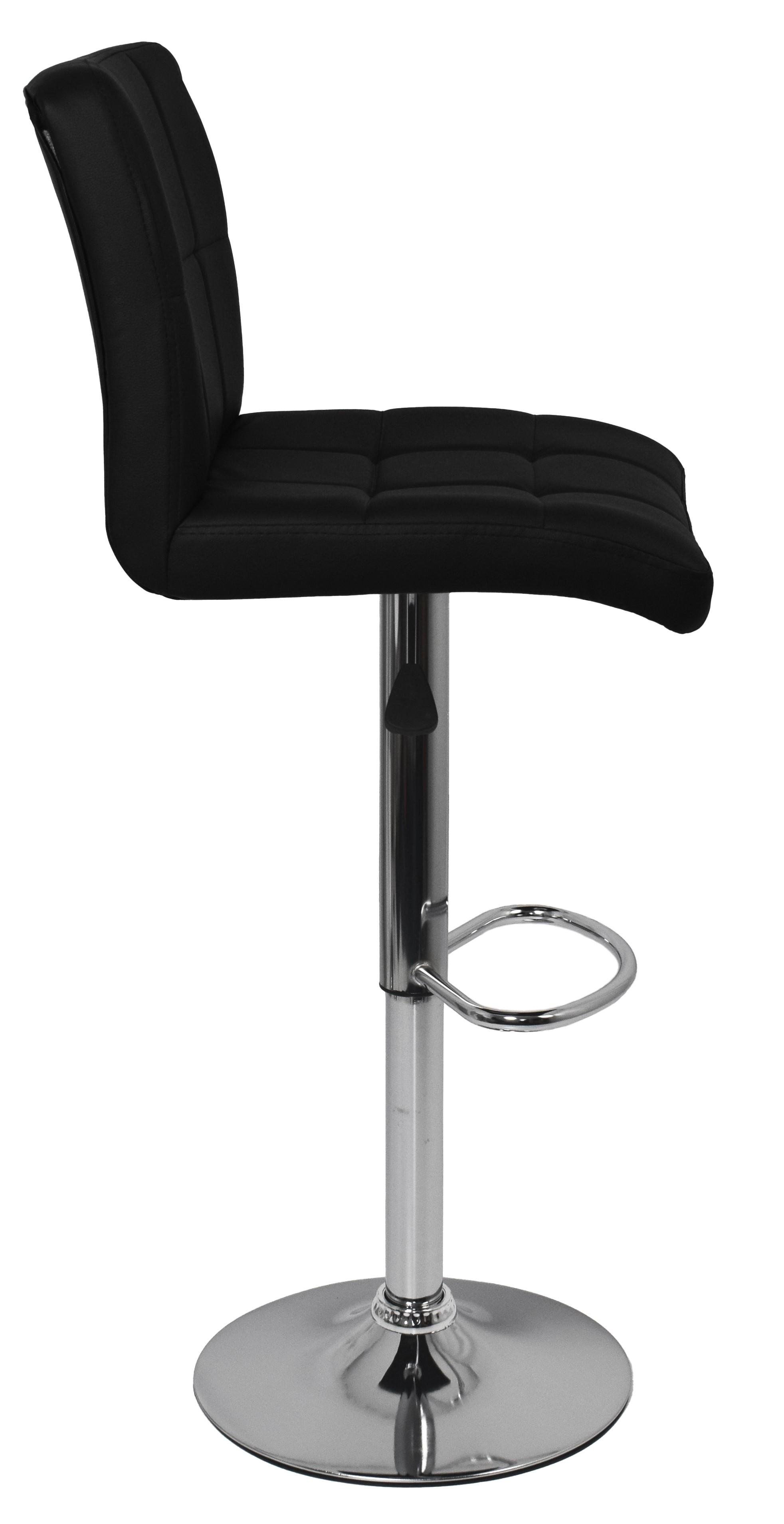 Барний стілець зі спинкою Bonro BC-0106 чорний - фото 10