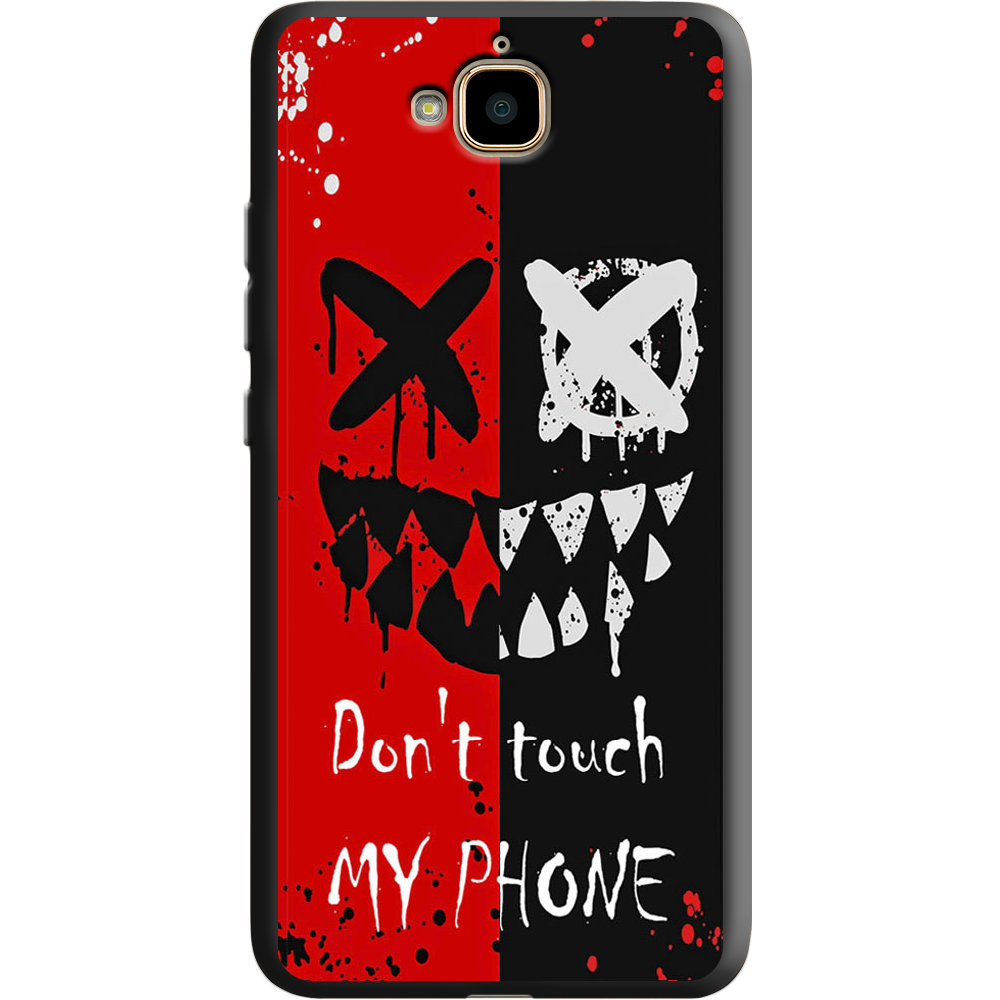 Чехол Boxface Huawei Y6 Pro Bad Smile Черный силикон (25518-up2468-38737)