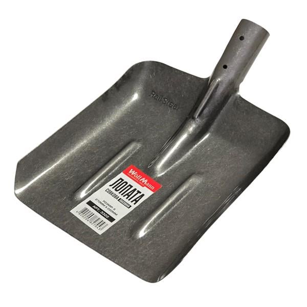 Лопата совковая Woffmann рельсовая сталь 270х230 мм