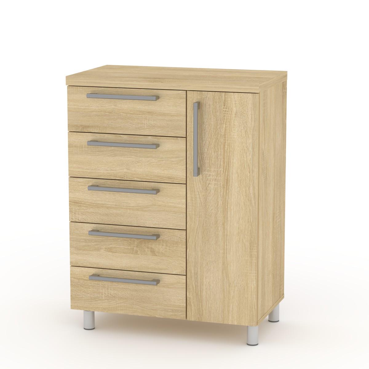 Комод-тумба МеблиКо 1 МГ-2 70х40х93 см Дуб сонома (k-1482-4) - фото 1 Комод-тумба МеблиКо 1 МГ-2 70х40х93 см Дуб сонома (k-1482-4) - фото 1