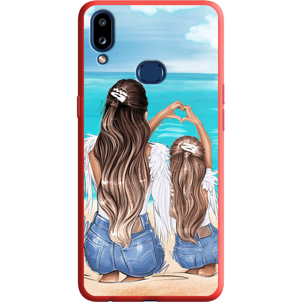 Чехол Boxface Samsung A107 Galaxy A10s Family Vacation Красный силикон (37944-up2380-38153)