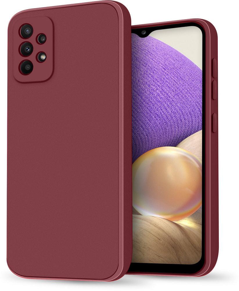 Силиконовый чехол HardCorner Samsung Galaxy A32 A325 (с микрофиброй) Wine (34799-42)