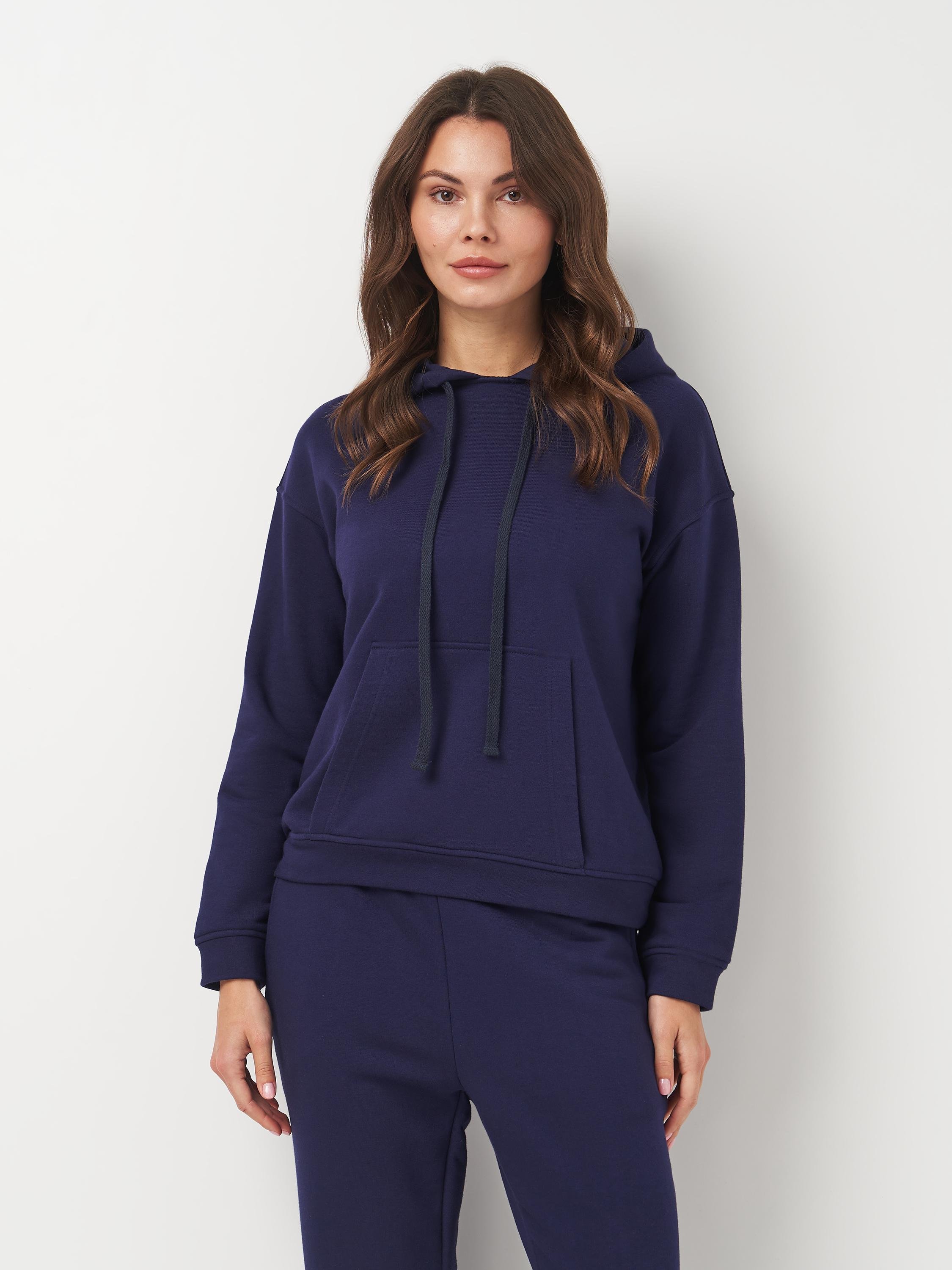 Худі жіноче ROZA 240432 L Темно-синій (4824005708572)