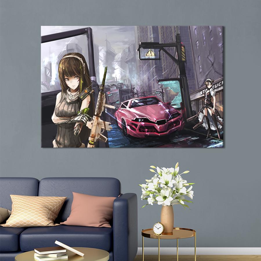 Картина на холсте Girls Frontline 51x34 см (1481-1)