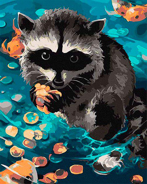 Картина по номерам ART CRAFT Енот Ракун 40х50 см (116(15-АС)