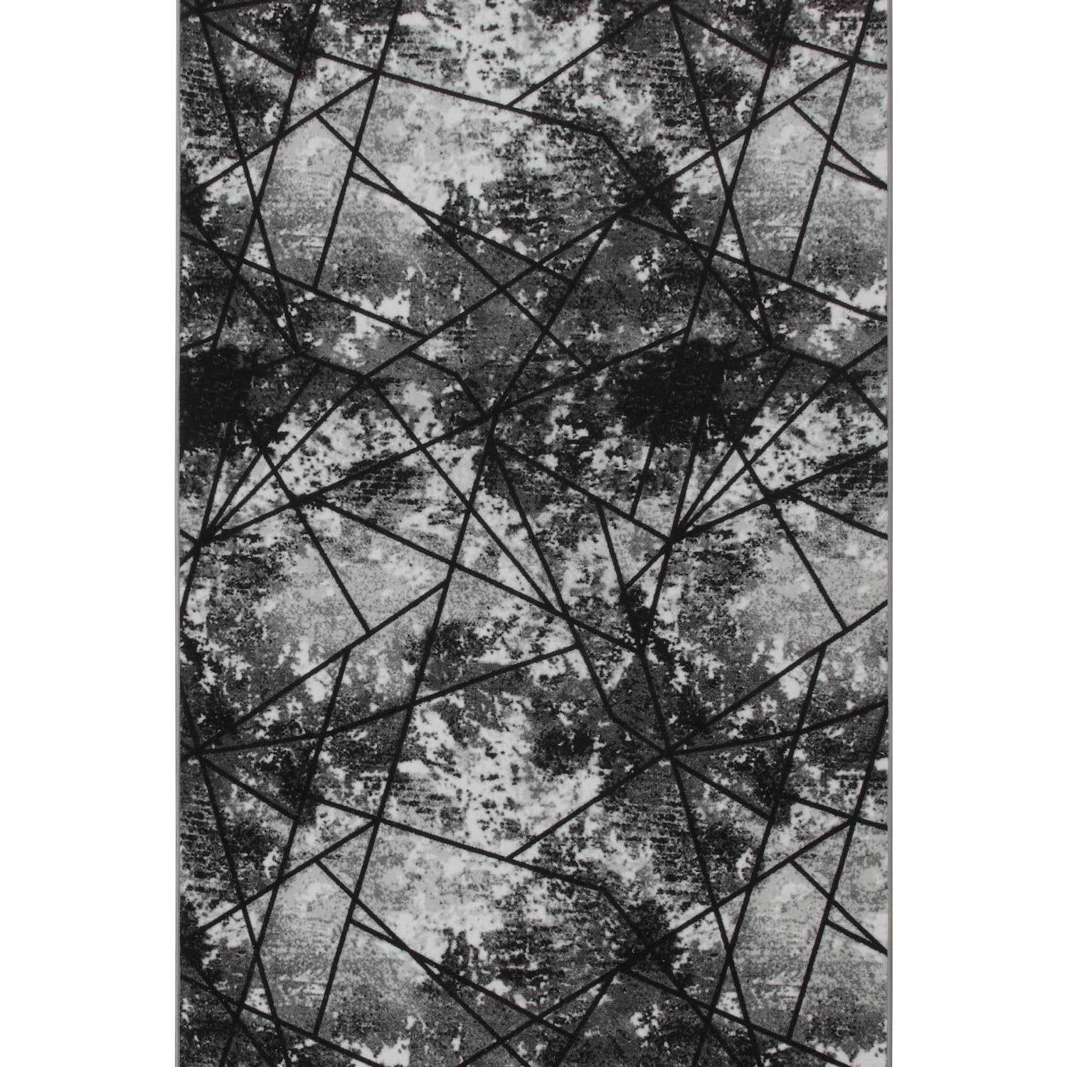 Ковер безворсовый на войлочной основе DAKARIA Print Run Треугольник-p104 1,5x3 м Серый (00-00028102)