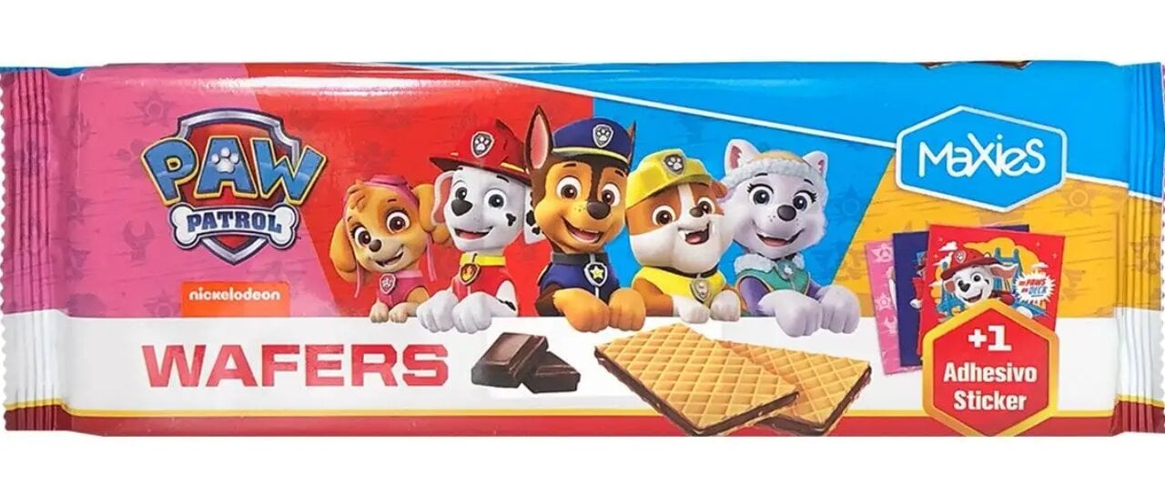 Вафлі Maxies Paw Patrol Щенячий Патруль із шоколадною начинкою 150 г (2551973297)