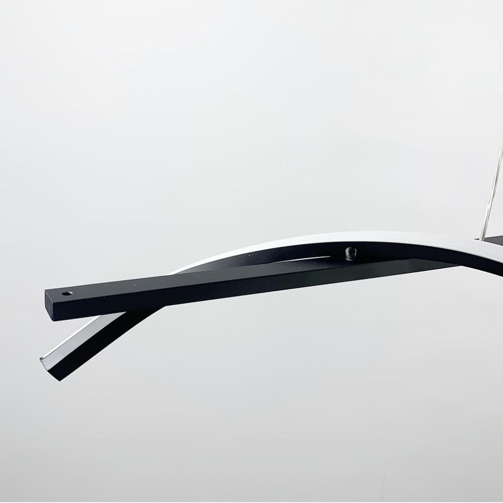 Люстра видовжена лінійна світлодіодна 120 см Чорний (NO 8) - фото 2