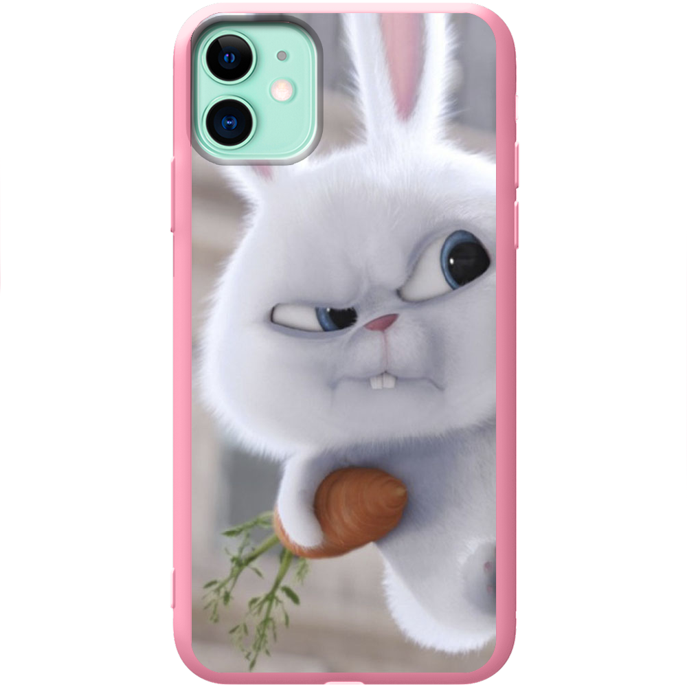 Чохол Boxface iPhone 11 Rabbit Snowball Рожевий силікон (38184-up1116-43040)