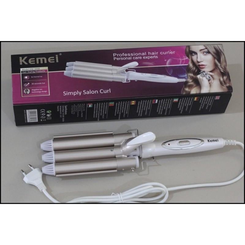 Плойка тройная Kemei KM-1010 Hair Curlers (1155689177) - фото 2