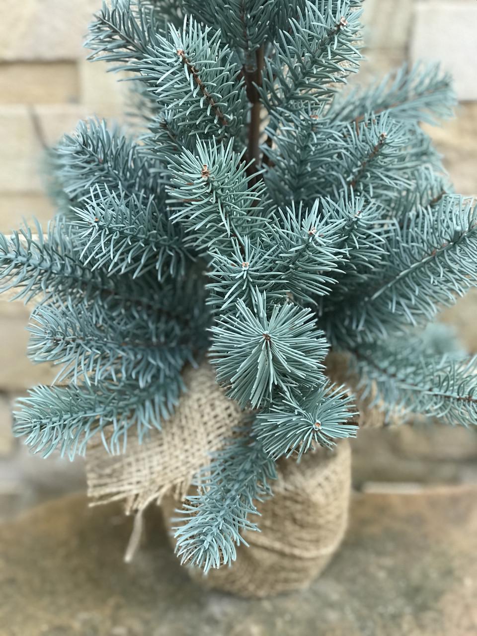 Ялинка лита SGH Premium в мішковині 45 см Блакитний - фото 4 Ялинка лита SGH Premium в мішковині 45 см Блакитний - фото 4