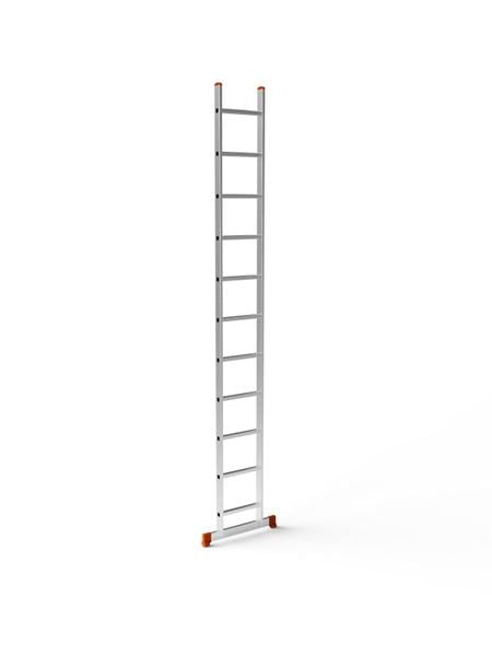Лестница алюминиевая Техпром односекционная приставная на 11 ступенек