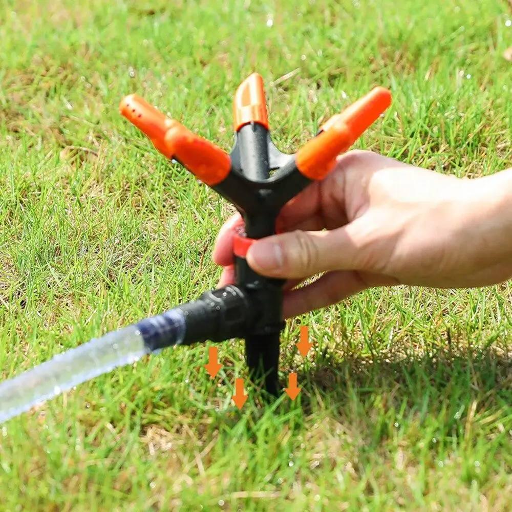 Атоматичний розбризкувач для поливу з круговим шипом 5 пелюсток Помаранчевий/Чорний (a7ae54e5) - фото 5 Атоматичний розбризкувач для поливу з круговим шипом 5 пелюсток Помаранчевий/Чорний (a7ae54e5) - фото 5