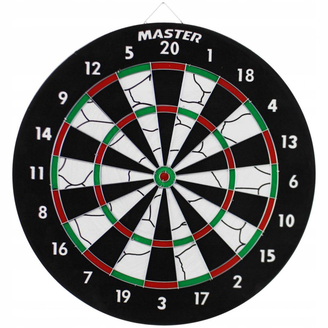 Дартс двухсторонний Master 37 см - фото 3 Дартс двухсторонний Master 37 см - фото 3