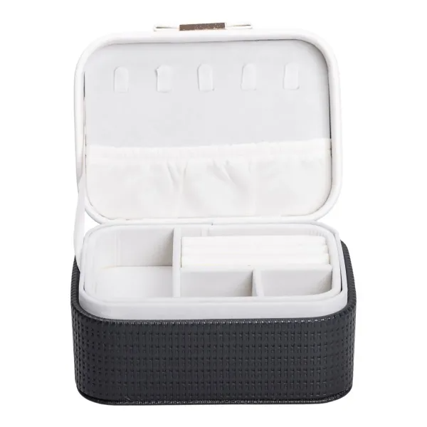 Ящик-органайзер для украшений 19х11,5х8 см Черный