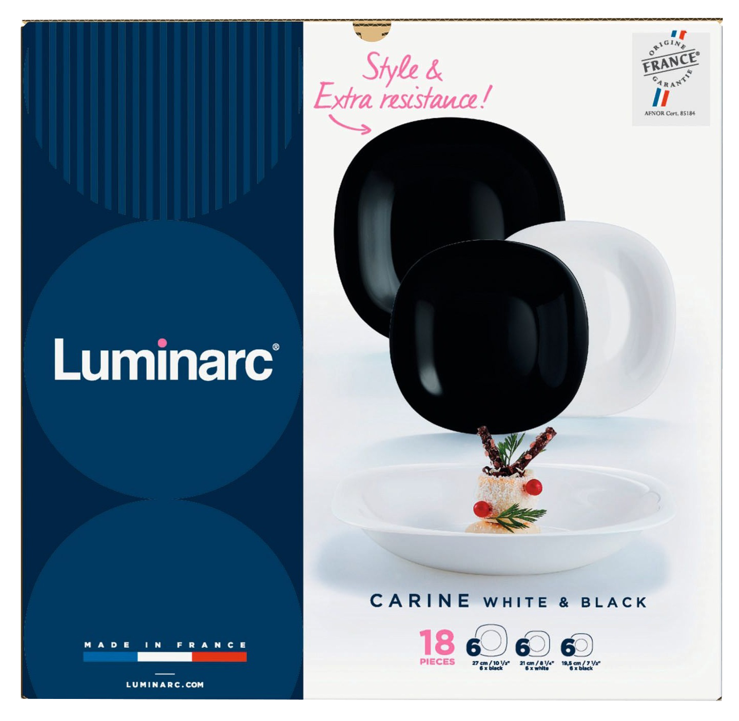 Сервиз Luminarc CARINE WHITE&BLACK 18 шт. (UG-N1489) - фото 11 Сервиз Luminarc CARINE WHITE&BLACK 18 шт. (UG-N1489) - фото 11