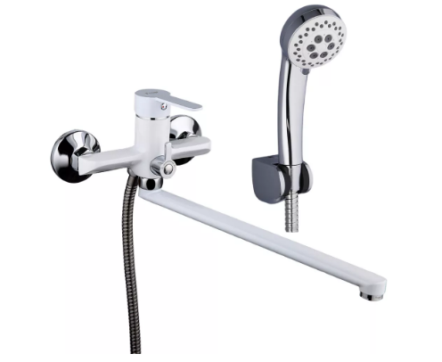 Смеситель для ванны Frap F2241 d 35 мм Белый/Хром