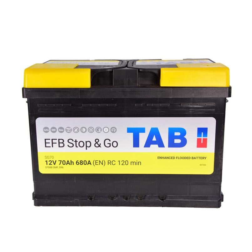 Акумулятор TAB EFB 70 Ah/12 V - + (212 070)