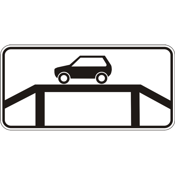 Дорожный знак прямоугольный Фабрика знаков 7.15 300х600 мм (504145-1)