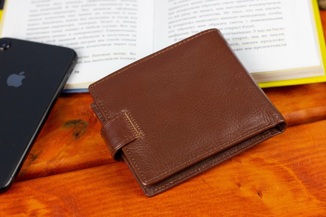 Портмоне мужское St Leather из натуральной кожи Коричневый (B104) - фото 10 Портмоне мужское St Leather из натуральной кожи Коричневый (B104) - фото 10