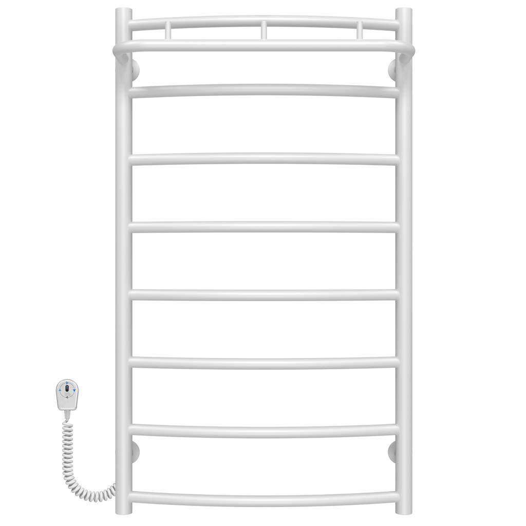Полотенцесушитель электрический Deffi Классик N П8 EF16 левое подключение нержавеющая сталь 500х900 мм Белый (C.KN.90.50.8.EWL5)