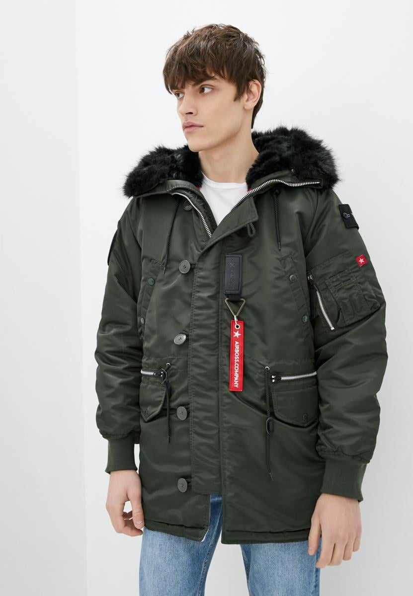 Куртка зимняя N-3B MJ-12 L Серый (123236)