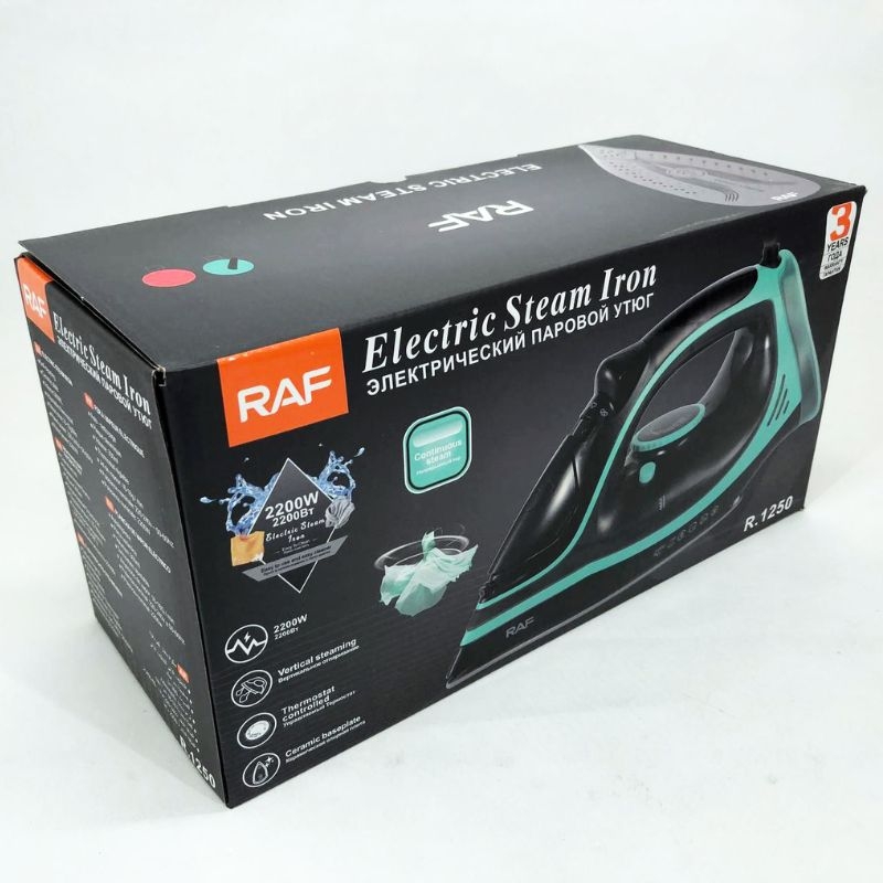 Утюг RAF R.1250B керамическая подошва 2200 W (tf7117) - фото 15 Утюг RAF R.1250B керамическая подошва 2200 W (tf7117) - фото 15