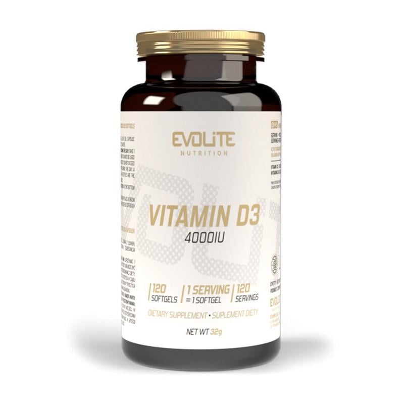 Витамин Evolite Nutrition Vitamin D3 4000 IU 120 капс. (22222-01)