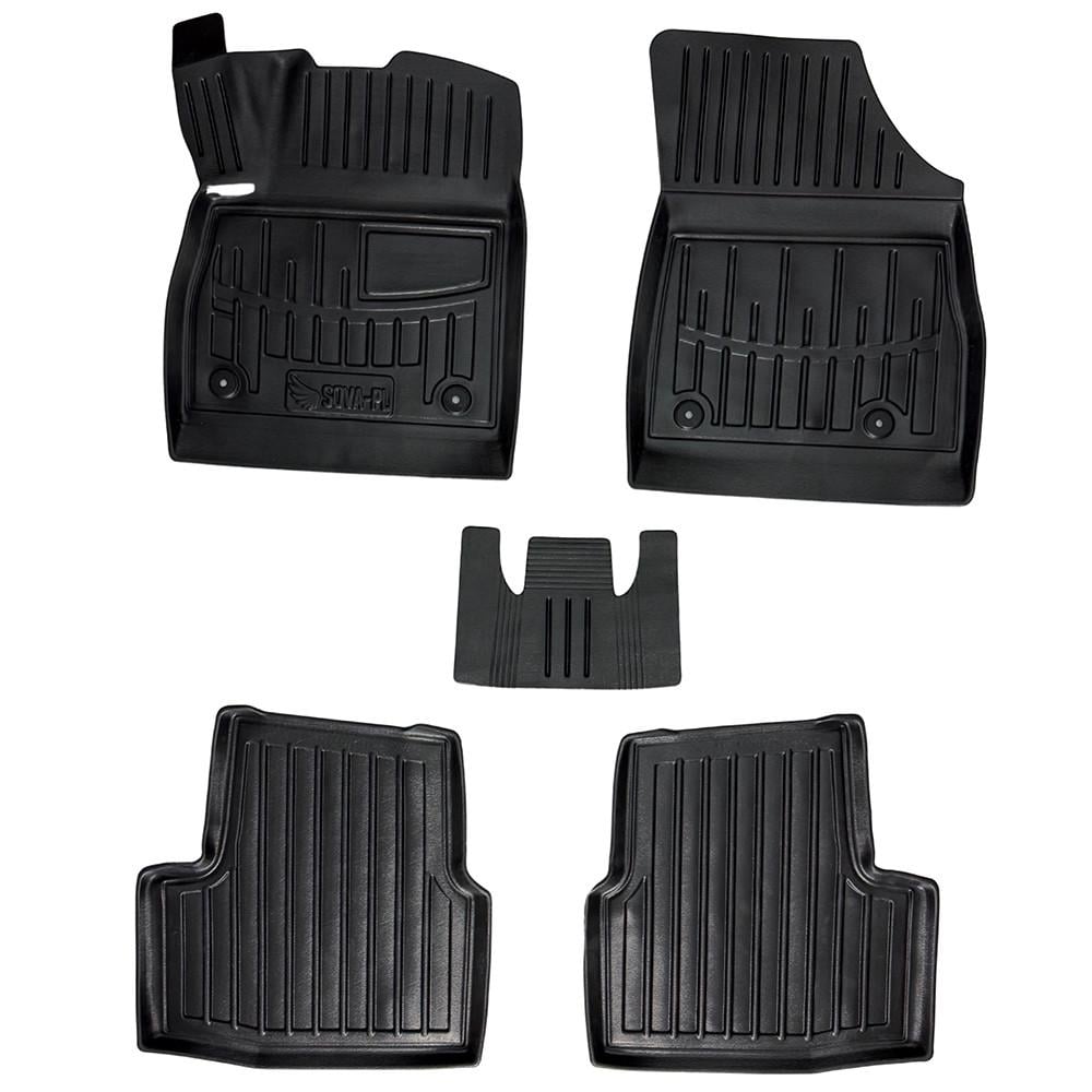Коврики в салон SOVA-PL для Opel Astra K 2015-2021 резиновые 5 шт. Черный (28800489)