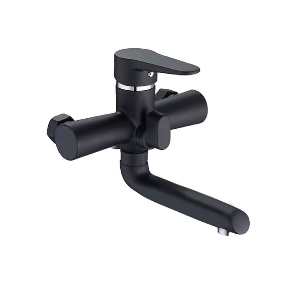 Смеситель для ванны Zegor PUD 3-A045 YB короткий нос Черный (300164)