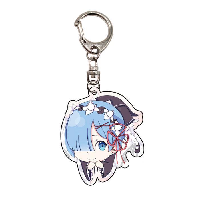 Брелок акриловий Рем Життя з нуля Re Zero (17343)