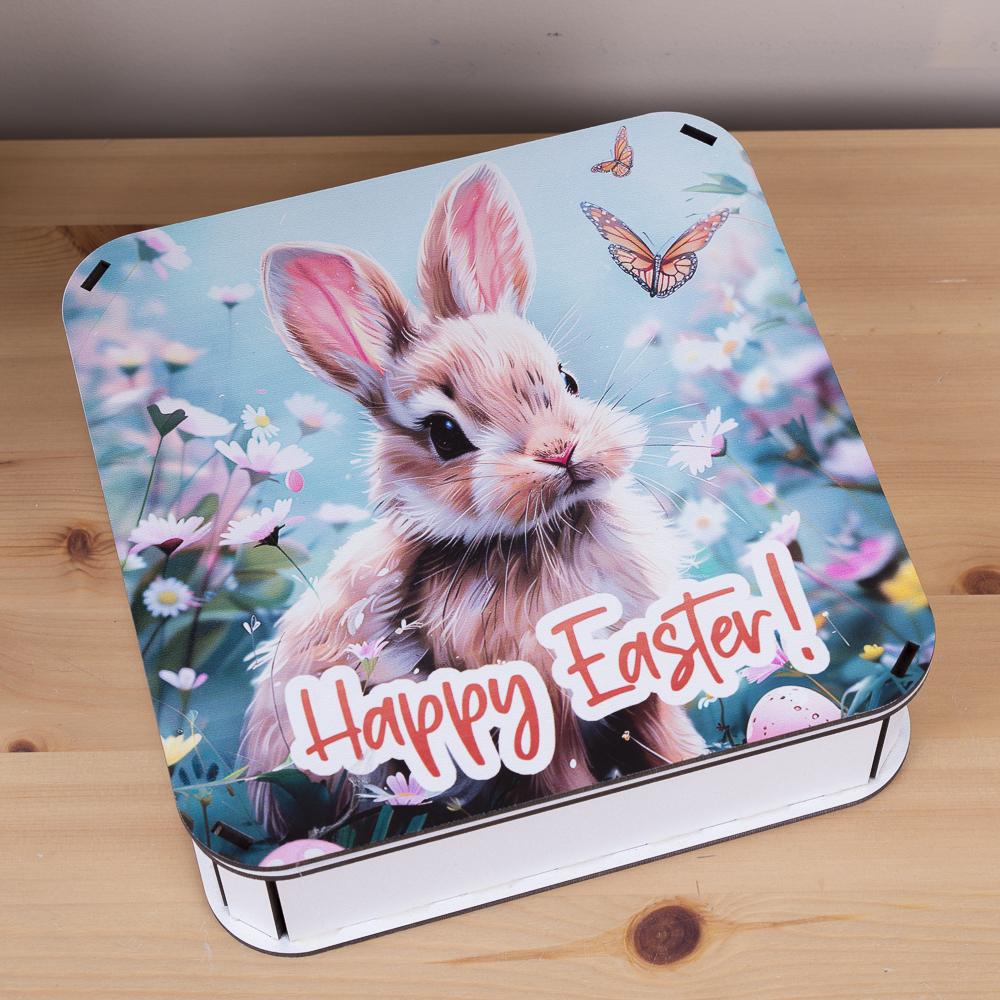 Коробка квадратная happy easter (4977-30)