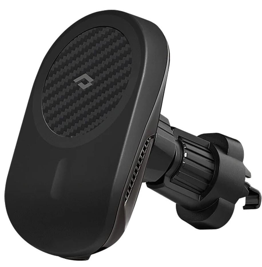 Автодержатель с беспроводной зарядкой Pitaka MagEZ Car Mount Pro Car Vent, Black (CM4001Q)