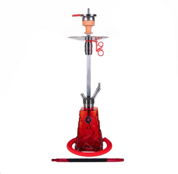 Кальян AMY Deluxe SS 18.01 Crystalica на 1 персону 73 см Красный (833348990)