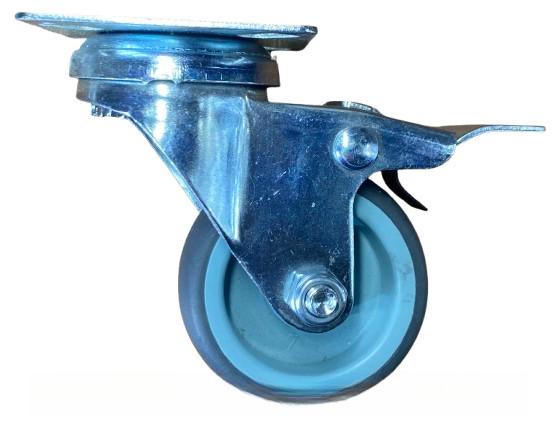 Колесо поворотное на площадке с тормозом 50 мм (1851285915) - фото 2