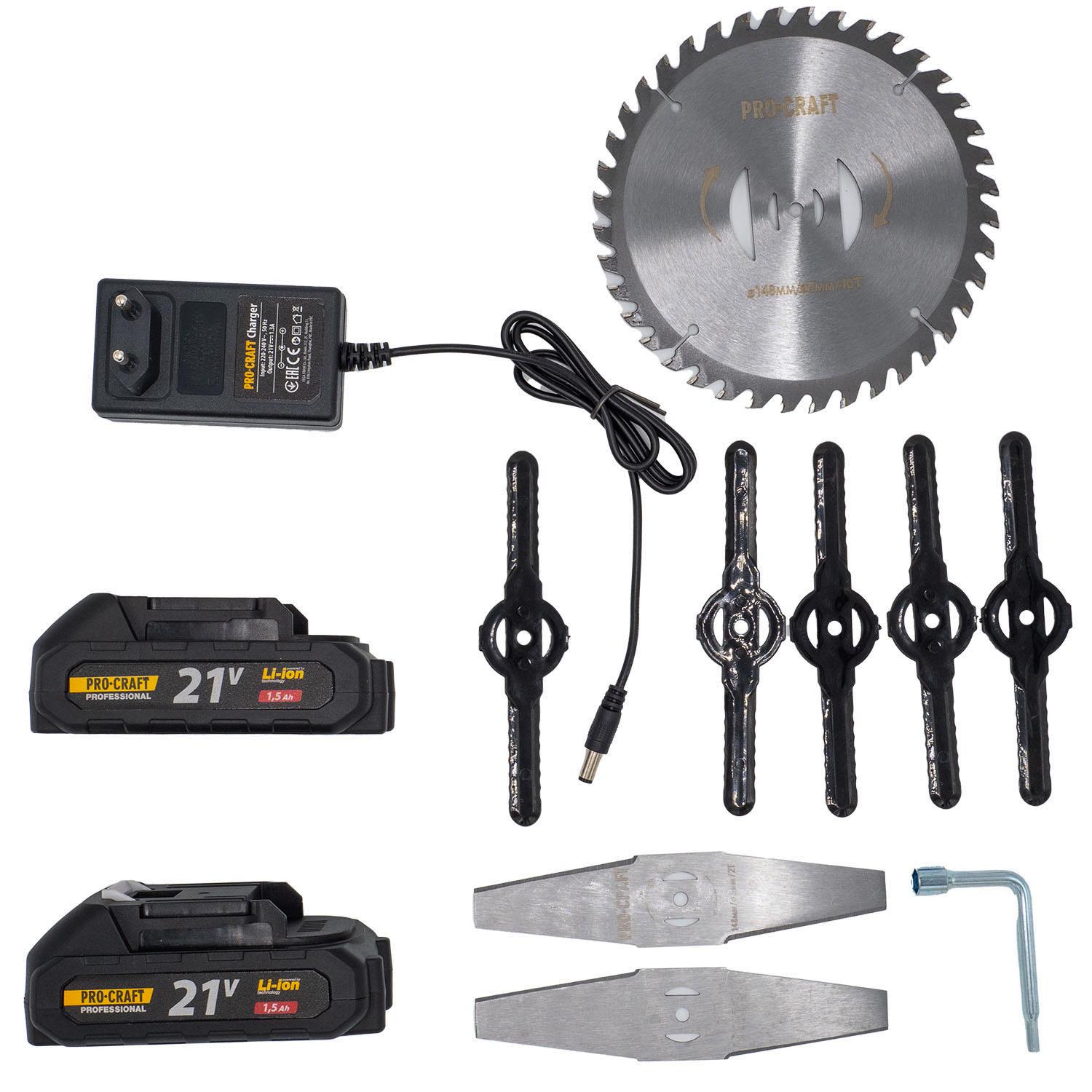 Триммер аккумуляторный ProCraft PTA24 без АКБ и ЗУ (00000010884) - фото 9