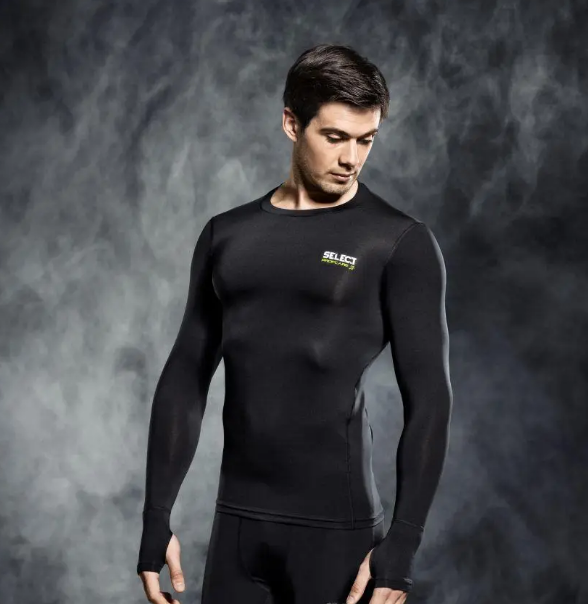 Термофутболка Select 6902 Compression shirt with long sleeves 2XL Чорний (569020-010)