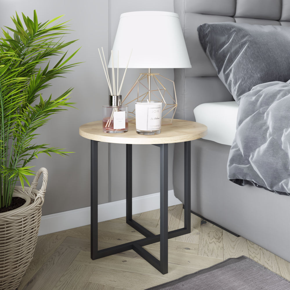 Каркас для журнального столу з металу 450х450 мм H 450 мм Чорний (1106) - фото 2 Каркас для журнального столу з металу 450х450 мм H 450 мм Чорний (1106) - фото 2