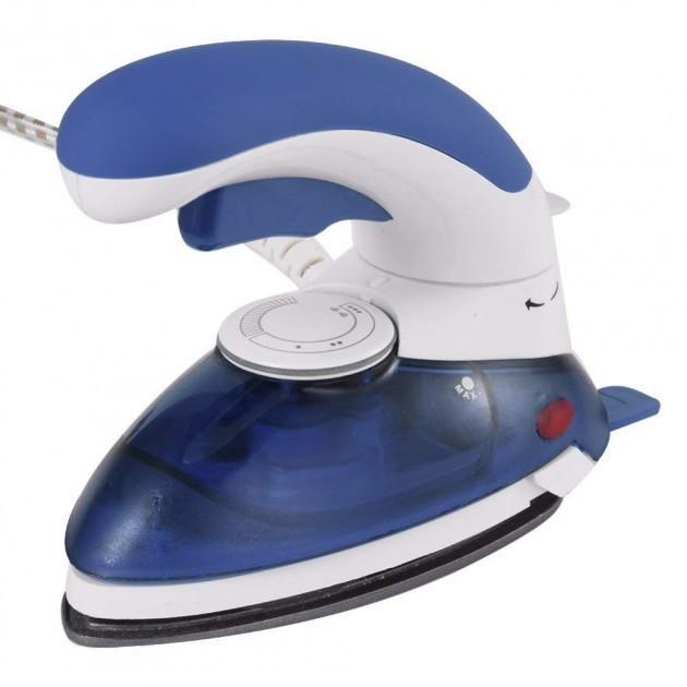 Відпарювач Mini Steam Iron 115-220V Біло-синій - фото 1