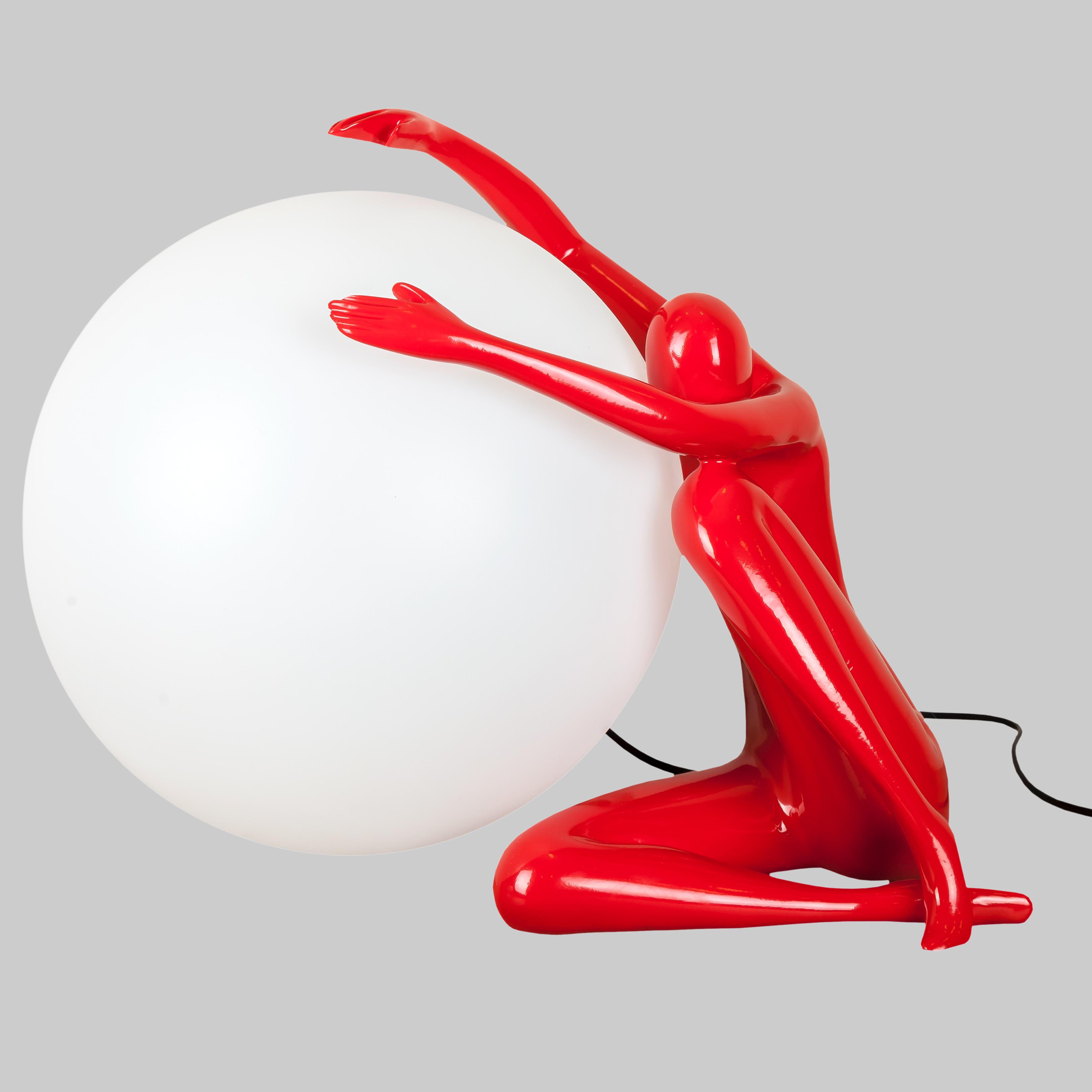 Настільна лампа 999-004 Куля Lady 30 см Red (999-004 RED) - фото 2