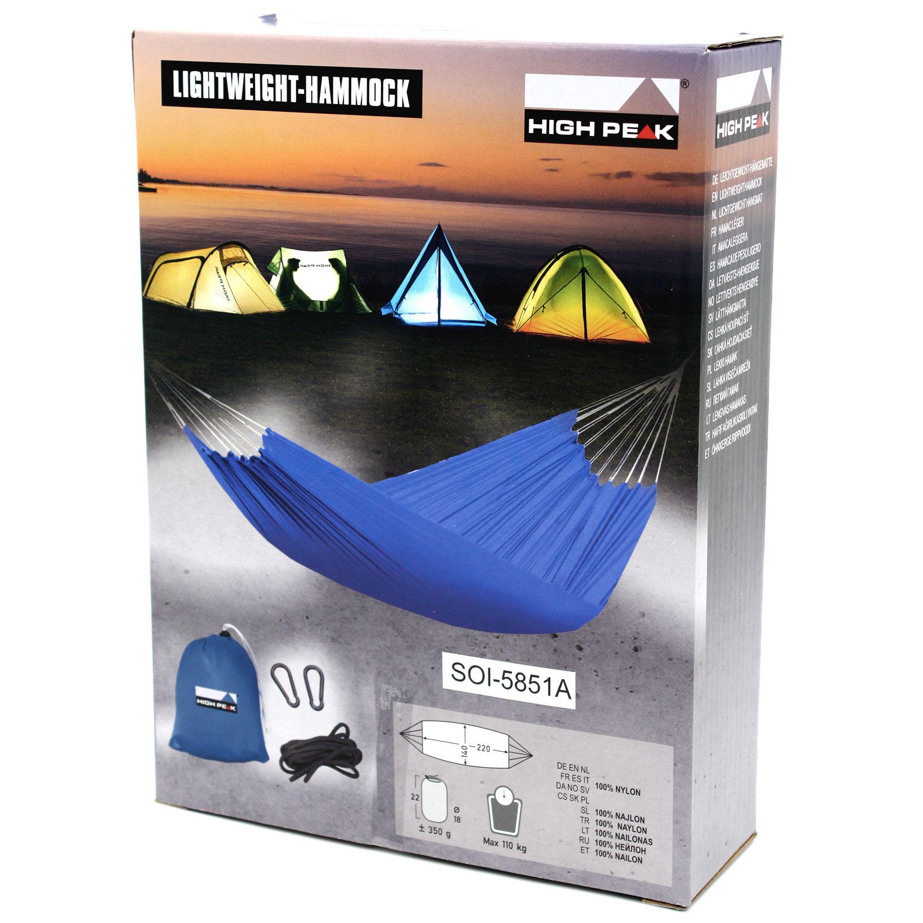 Гамак туристический High Peak Traveller Blue (41224)