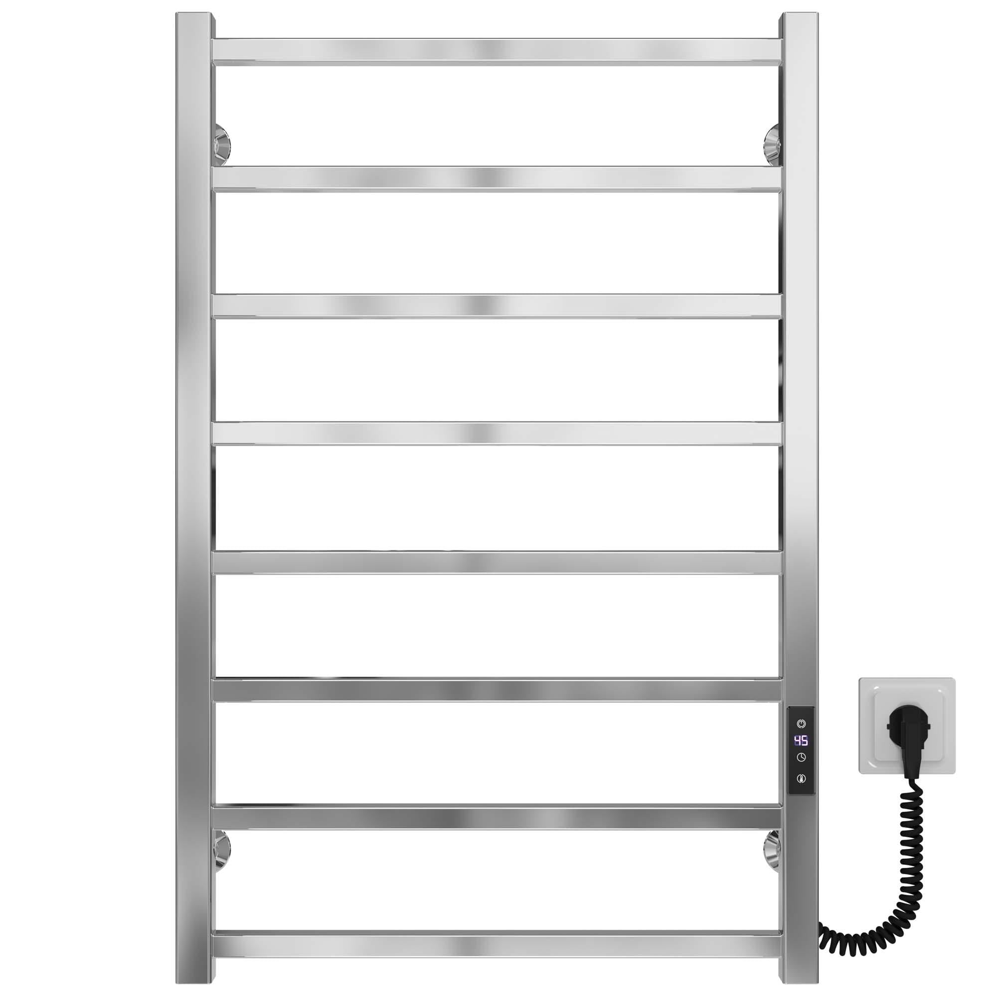 Полотенцесушитель электрический Deffi Forest П8 JD04 правое подключение нержавеющая сталь 500х800 мм Хром (A.FR.80.50.8.E.C.R.2)