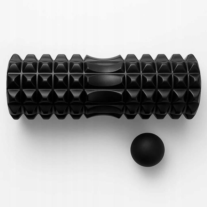 Ролик для йоги массажный Trizand 23570 Черный
