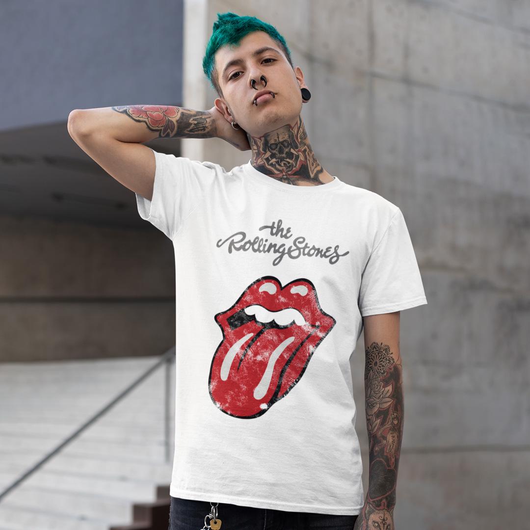 Футболка унисекс The Rolling Stones Sixty Plastered Tongue wht M Белый (0000022632)