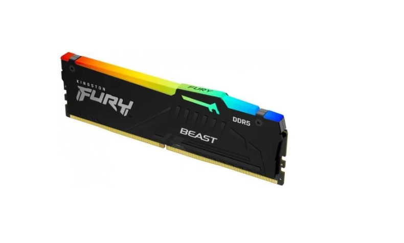 Память 8 Gb DDR5/5200 MHz/Kingston Fury Beast RGB/Black (KF552C40BBA-8)