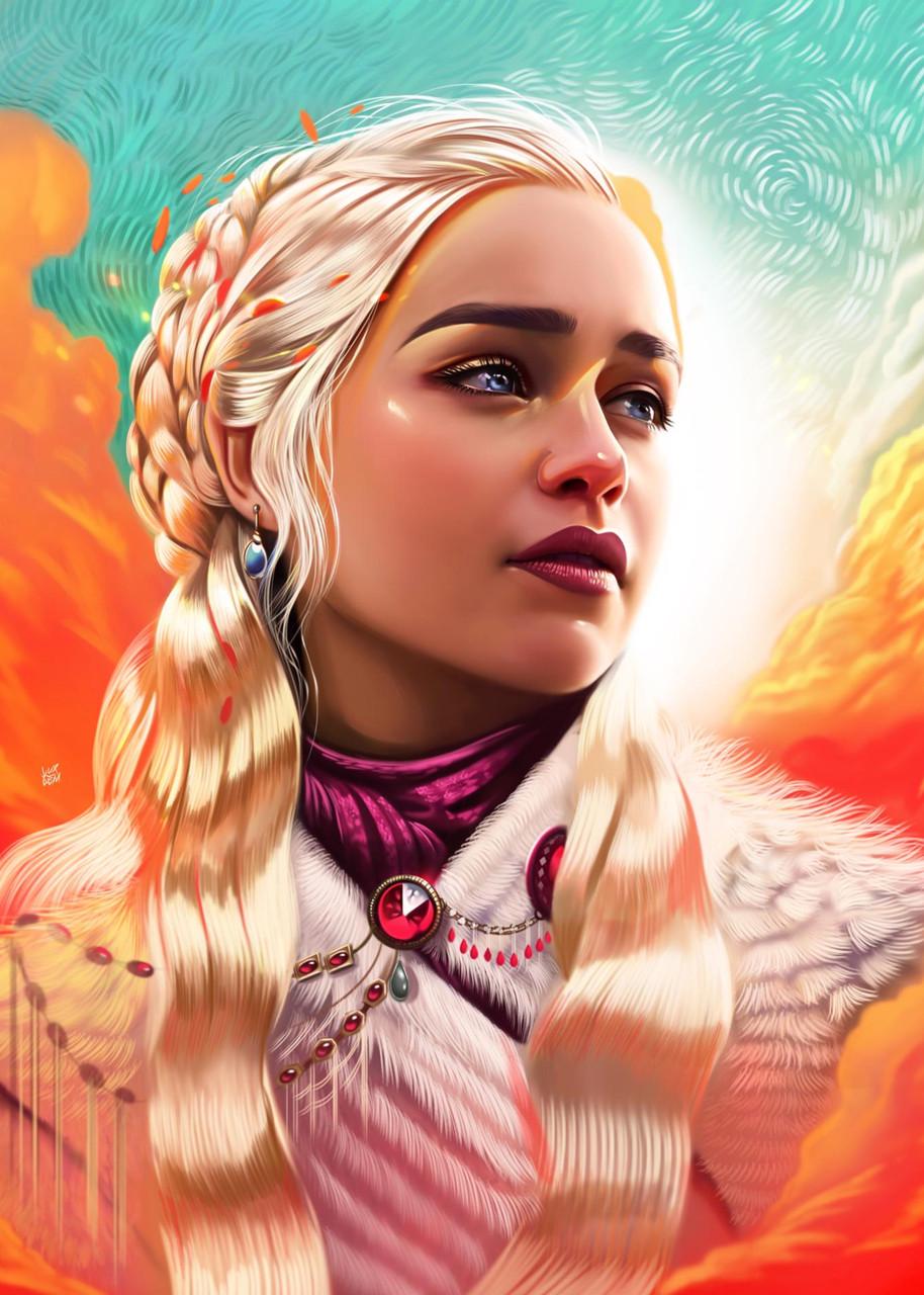 Картина GeekLand Game of Thrones Daenerys Targaryen 60х40 см (GT 09.151)