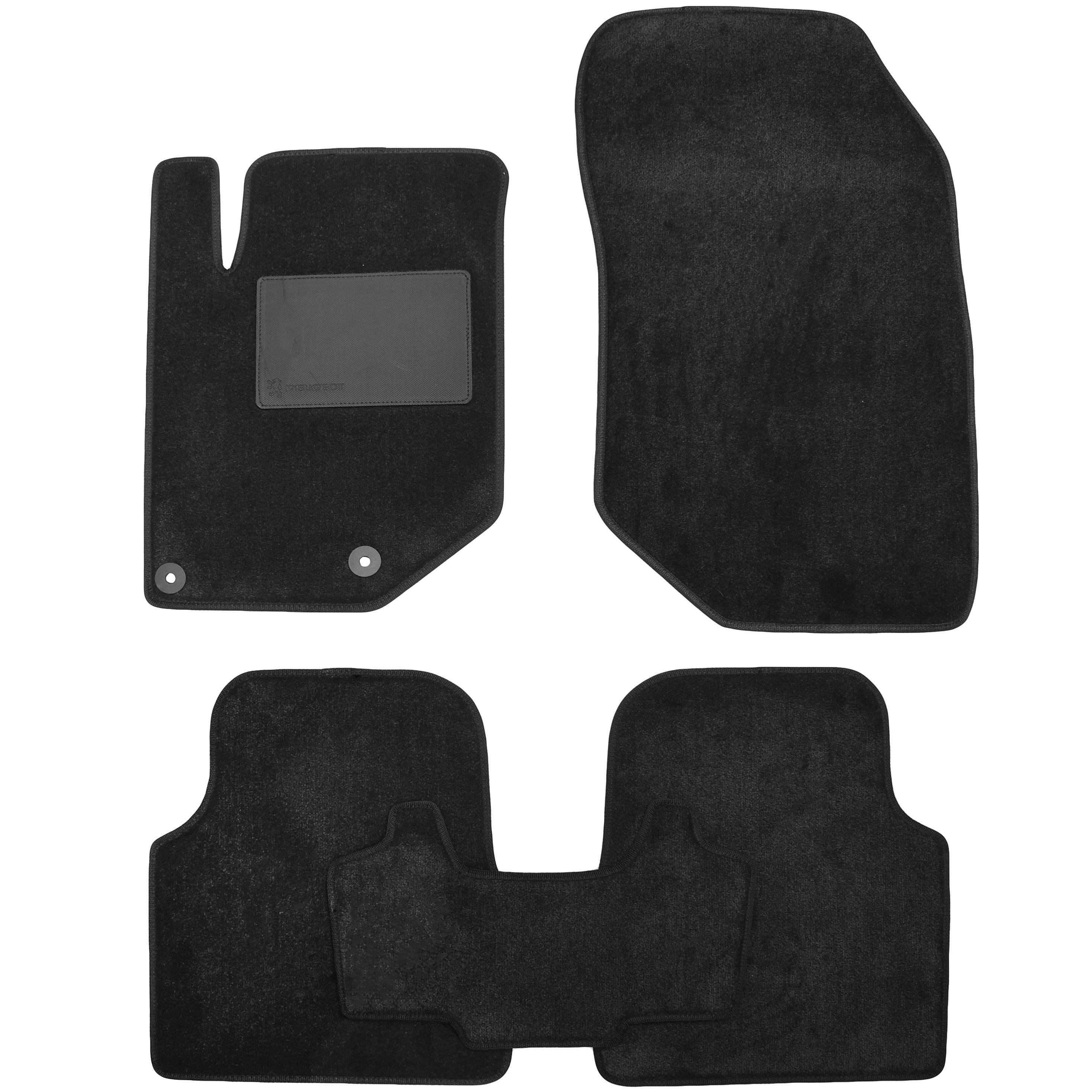 Коврики в салон Optimal для Peugeot 2008 '20 текстильные Черный