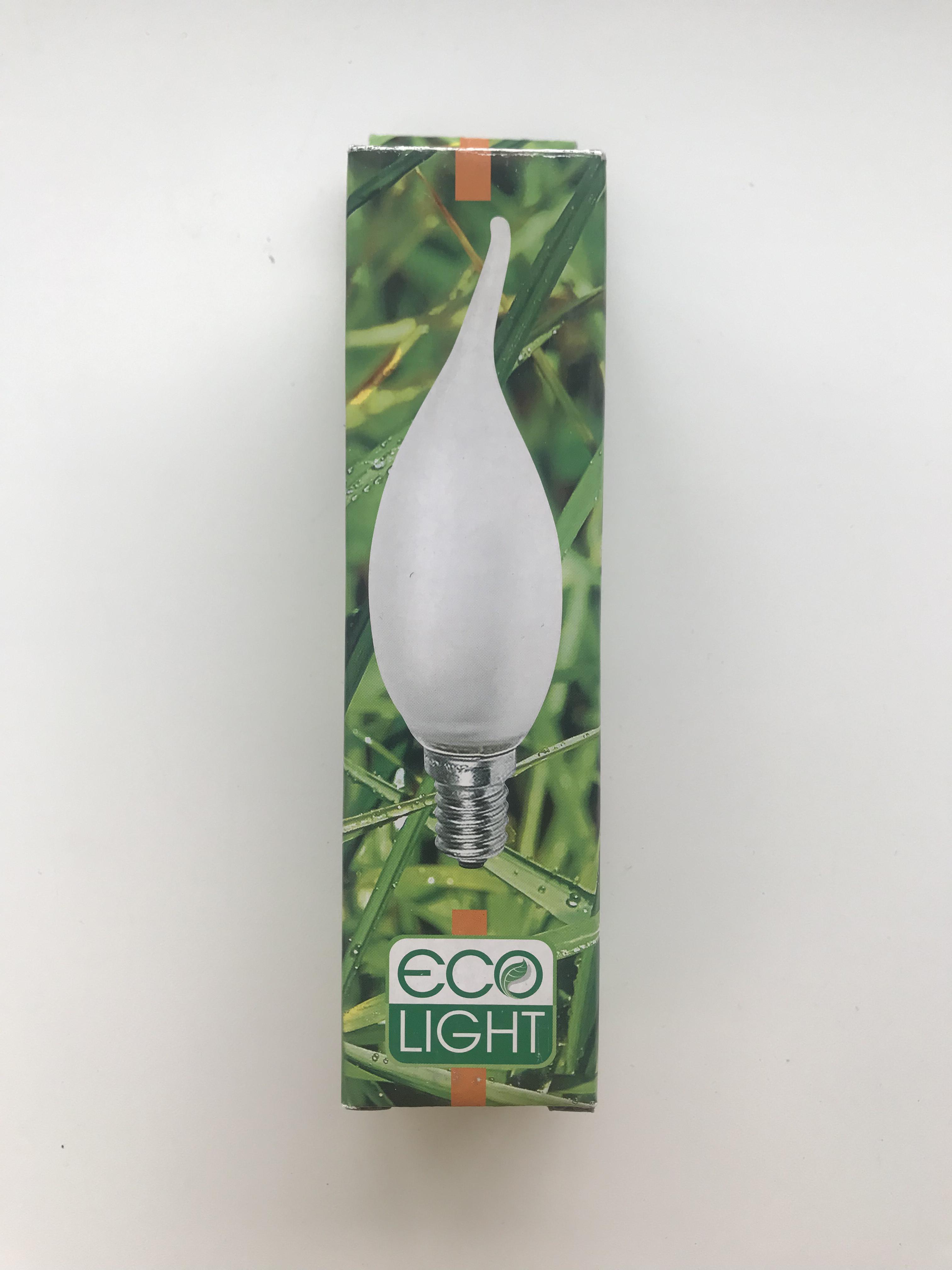 Лампа энергосберегающая Ecolight свеча на ветру 9 Вт E14 2700К Теплый мягкий желтый (20409119) - фото 4 Лампа энергосберегающая Ecolight свеча на ветру 9 Вт E14 2700К Теплый мягкий желтый (20409119) - фото 4