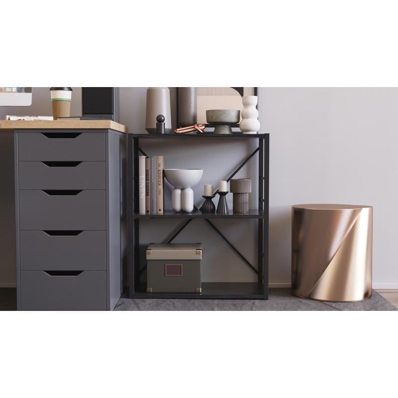 Етажерка Ferrum-decor Konekt 3/60 метал/ДСП Чорний/Сосна Кембра (FRD-104259) - фото 6 Етажерка Ferrum-decor Konekt 3/60 метал/ДСП Чорний/Сосна Кембра (FRD-104259) - фото 6